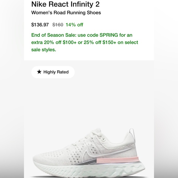 Nike Shoes - Nike React Infinity 2- New